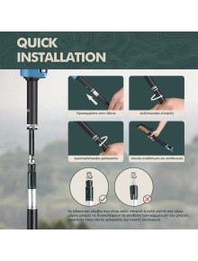 Μπατόν AlpinTec Athos Z-pole Black 2