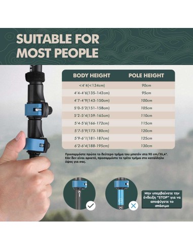 Μπατόν AlpinTec Athos Z-pole Black