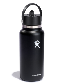 Θερμός Hydro Wide Flex Straw Cap 946ml - Black 2