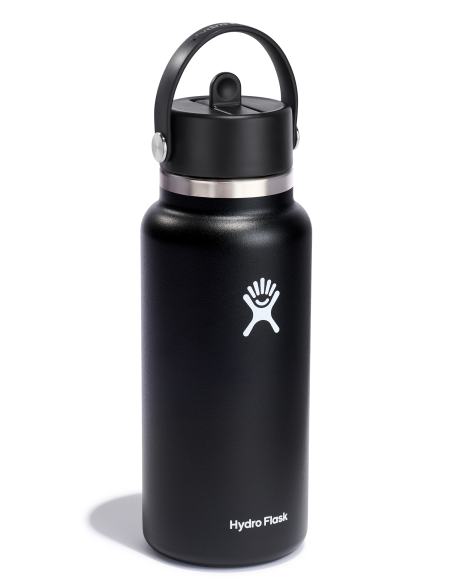 Θερμός Hydro Wide Flex Straw Cap 946ml - Black