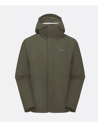Ανδρικό Αδιάβροχο Jacket Rab Downpour Army