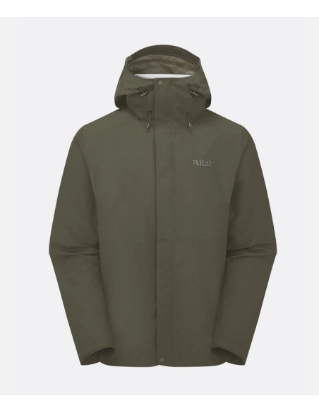 Ανδρικό Αδιάβροχο Jacket Rab Downpour Army