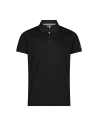 Ανδρικό technical polo T-shirt Deep Nero - Cemento