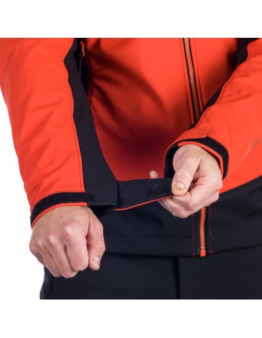 Men's Outdoor hoody softshell jacket 3L Morris Red-Black