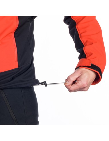 Men's Outdoor hoody softshell jacket 3L Morris Red-Black