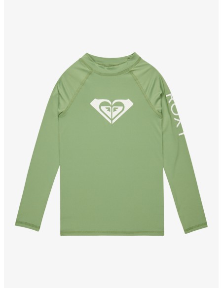 Παιδική αντιλιακή μπλούζα Roxy Whole Hearted LS UPF 50 Basil