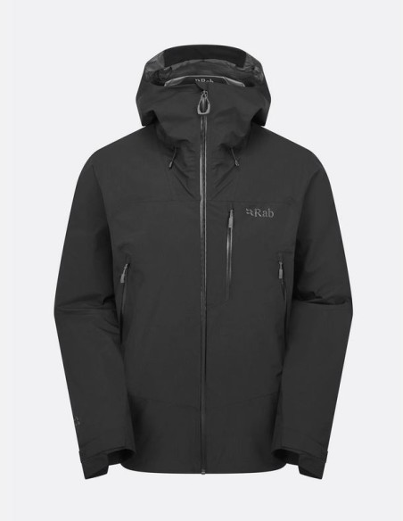 Ανδρικό Αδιάβροχο Rab Downpour Mountain Waterproof Jacket Black