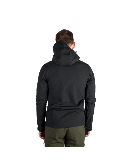 Men's travel softshell softshell jacket 3L Antoni Black