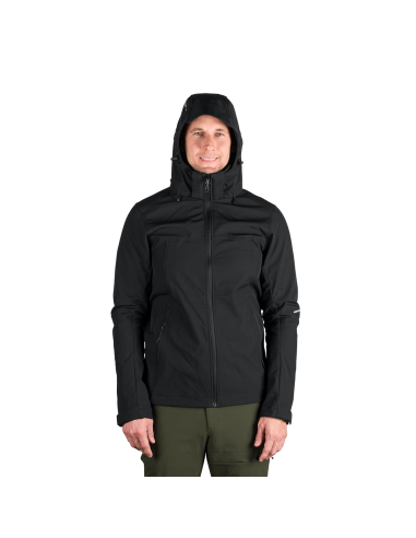 Men's travel softshell softshell jacket 3L Antoni Black