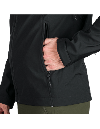 Men's travel softshell softshell jacket 3L Antoni Black