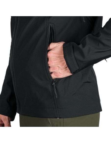 Men's travel softshell softshell jacket 3L Antoni Black