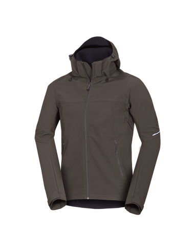 Men's travel softshell softshell jacket 3L Antoni Dark Green