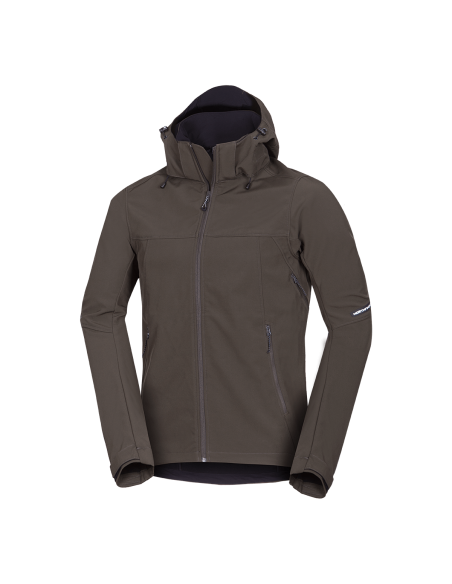 Men's travel softshell softshell jacket 3L Antoni Dark Green