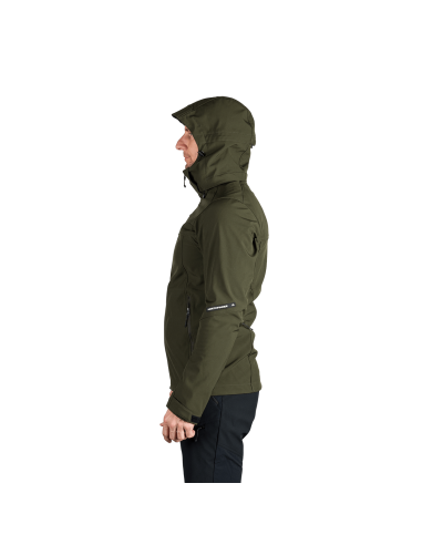 Men's travel softshell softshell jacket 3L Antoni Dark Green