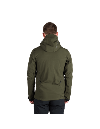 Men's travel softshell softshell jacket 3L Antoni Dark Green