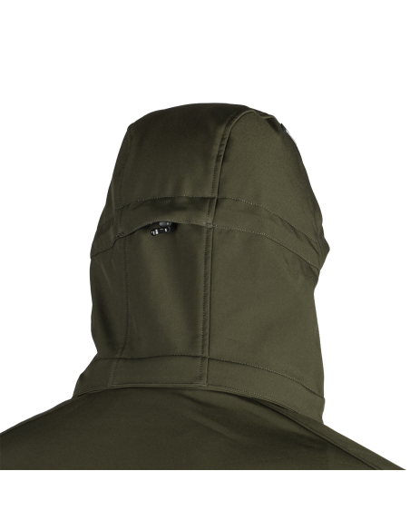 Men's travel softshell softshell jacket 3L Antoni Dark Green