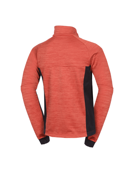 Men's trekking melange sweater Juliste Brick - Black