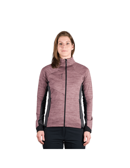 Γυναικείο active comfortable melange sweater Jaclyn Plum - Black