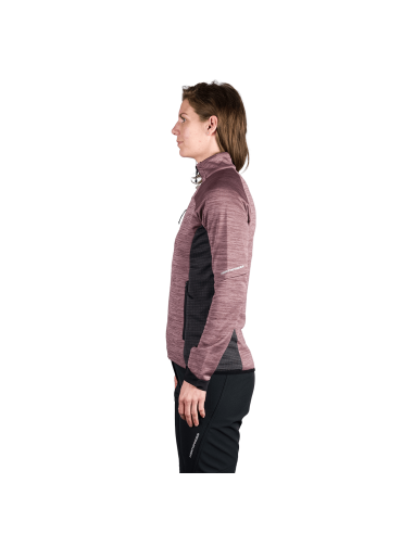 Γυναικείο active comfortable melange sweater Jaclyn Plum - Black