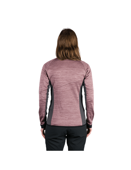 Γυναικείο active comfortable melange sweater Jaclyn Plum - Black