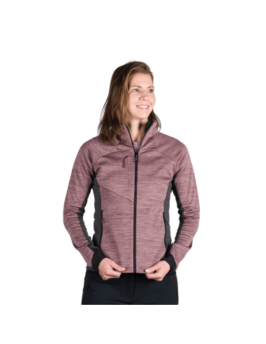 Γυναικείο active comfortable melange sweater Jaclyn Plum - Black