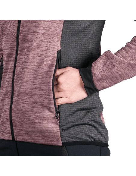 Γυναικείο active comfortable melange sweater Jaclyn Plum - Black