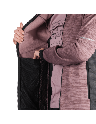Γυναικείο active comfortable melange sweater Jaclyn Plum - Black