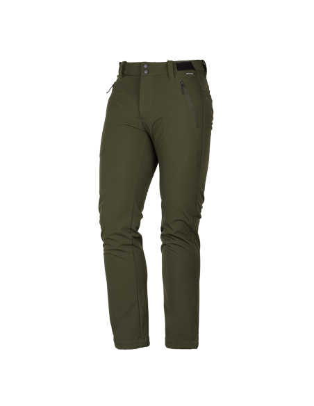 Men's Travel softshell pants 3L Lew Dark Green