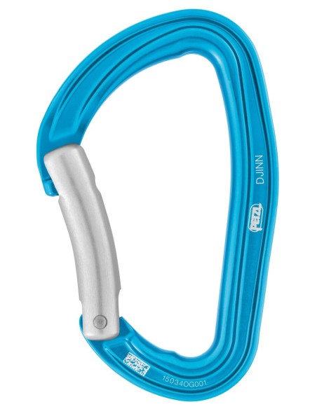 Καραμπίνερ Απλό Petzl Djinn Bent gate Turquoise