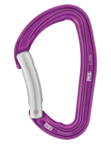 Καραμπίνερ Απλό Petzl Djinn Bent gate Violet