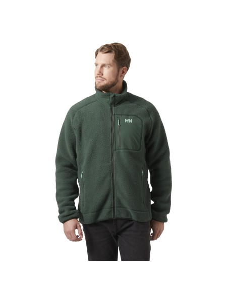 Ανδρικό Helly Hansen Panorama Pile Fleece Block Jacket Jungle Green