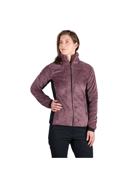 Γυναικείο outdoor active combined sweater Melisa Wine - Black