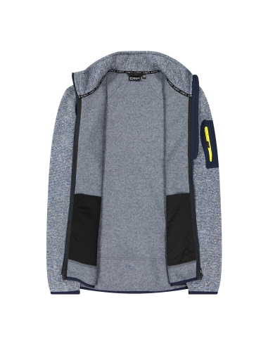 Ανδρικό knit-tech fleece Jacket CMP B. blue - Blustone