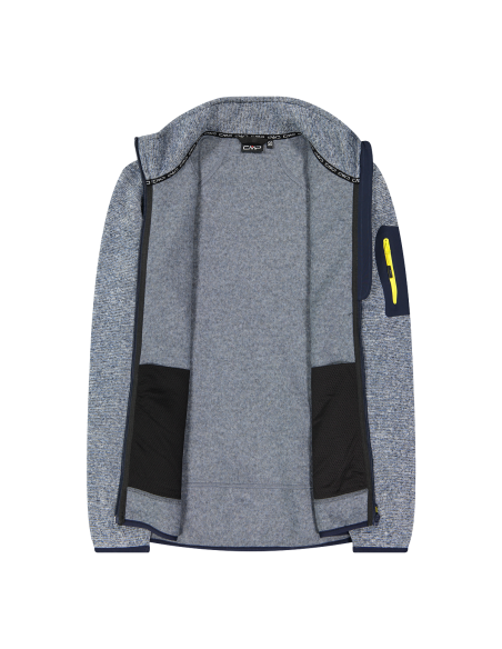 Ανδρικό knit-tech fleece Jacket CMP B. blue - Blustone
