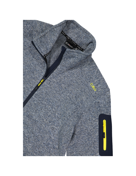 Ανδρικό knit-tech fleece Jacket CMP B. blue - Blustone