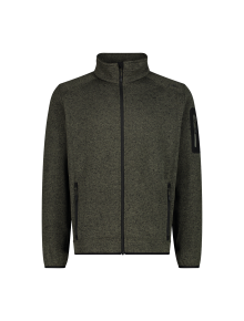 Ανδρικό knit-tech fleece Jacket CMP Olive - Nero