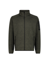 Ανδρικό knit-tech fleece Jacket CMP Olive - Nero