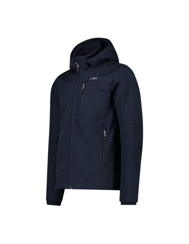 Ανδρικό SoftShell Jacket CMP Zip Hood B. Blue - Ice