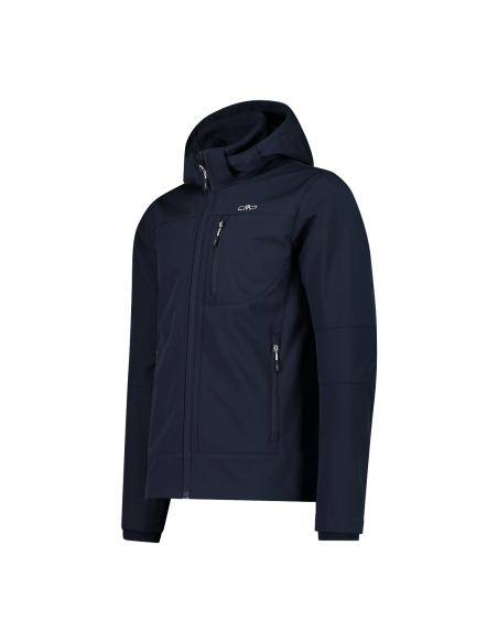 Ανδρικό SoftShell Jacket CMP Zip Hood B. Blue - Ice