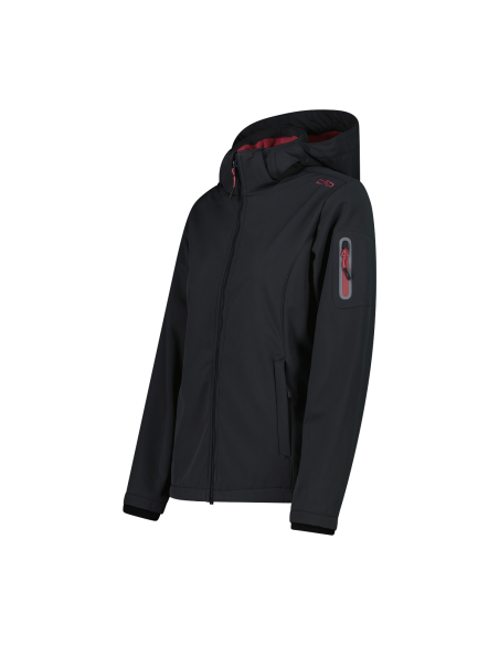 Γυναικείο Softshell Jacket CMP With Detachable Hood Antracite - Peony