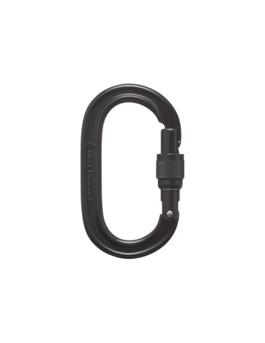 Καραμπίνερ Black Diamond Oval Keylock Screwgate Black