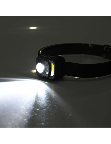 Φακος Κεφαλής Ελαφρύς Sensor 350lm Κοκκινο+UV Cob