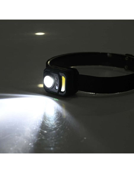 Φακος Κεφαλής Ελαφρύς Sensor 350lm Κοκκινο+UV Cob