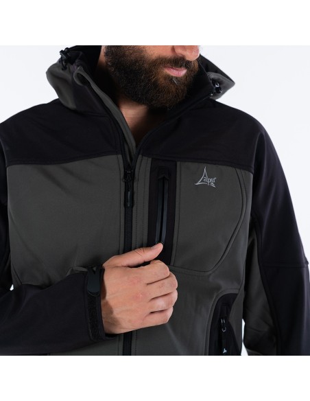 Ανδρικό Softshell Apu Himalaya II Μαύρο-Χακί