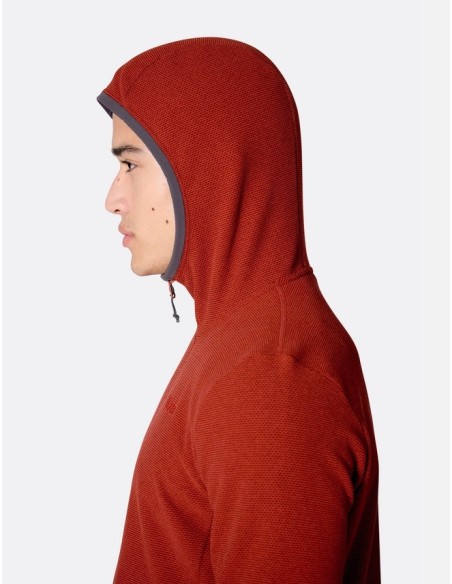 Ανδρικό Fleece Jacket Rab Stavel Hoody Tuscan Red