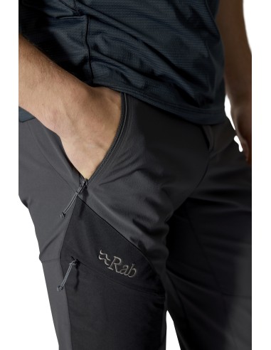 Ανδρικό παντελόνι Softshell Rab Ascendor Antracite