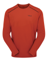 Ανδρικό T-Shirt Rab Force LS Tee Tuscan Red