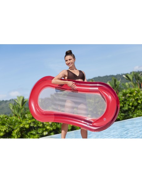 Στρώμα θαλάσσης Bestway HydroLuxe Floating Pool Lounge Float 1.60Χ0.84m Red