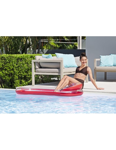 Στρώμα θαλάσσης Bestway HydroLuxe Floating Pool Lounge Float 1.60Χ0.84m Red