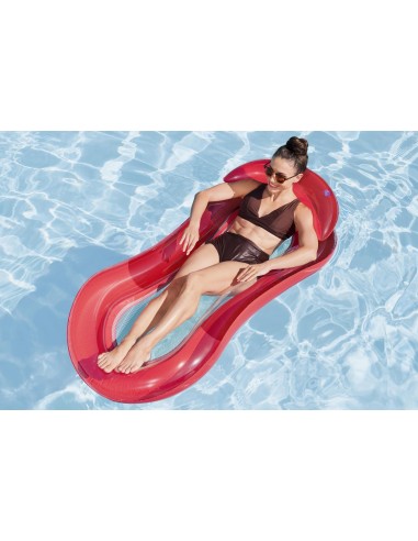 Στρώμα θαλάσσης Bestway HydroLuxe Floating Pool Lounge Float 1.60Χ0.84m Red